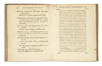 WEERDT, JODOCUS DE. Parnassi bicipitis de pace vaticinia, chronographicis, retrogradis, acrostichis, & anagrammatis explicata.  1626